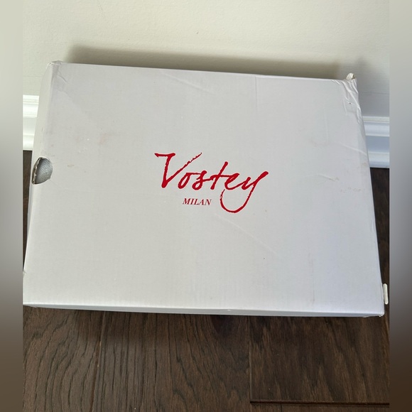 Vostey Milan Heels Tan/Nude Suede Ankle Strap Shoes size 11 NWT - Picture 9 of 10